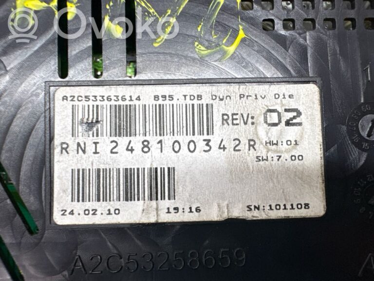 Compteur de vitesse tableau de bord