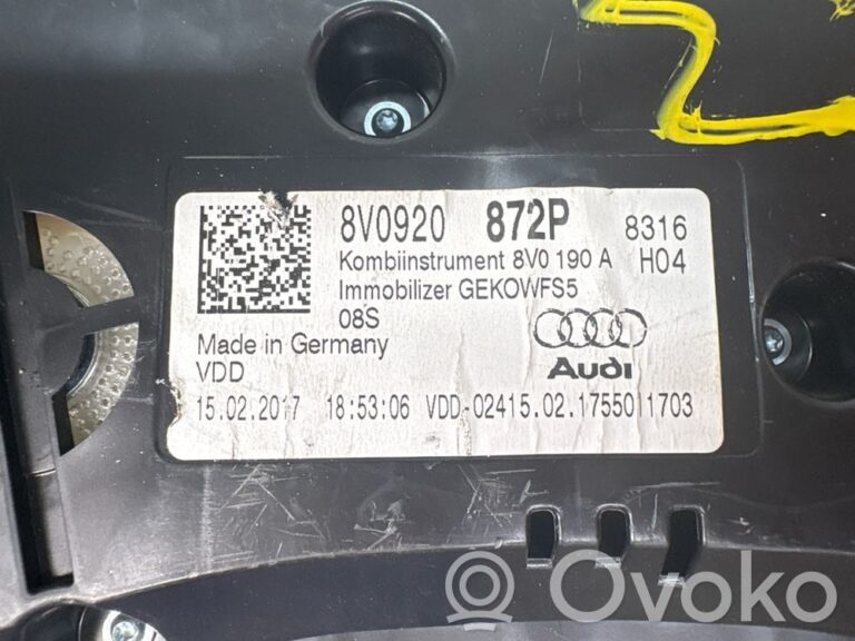 Compteur de vitesse tableau de bord