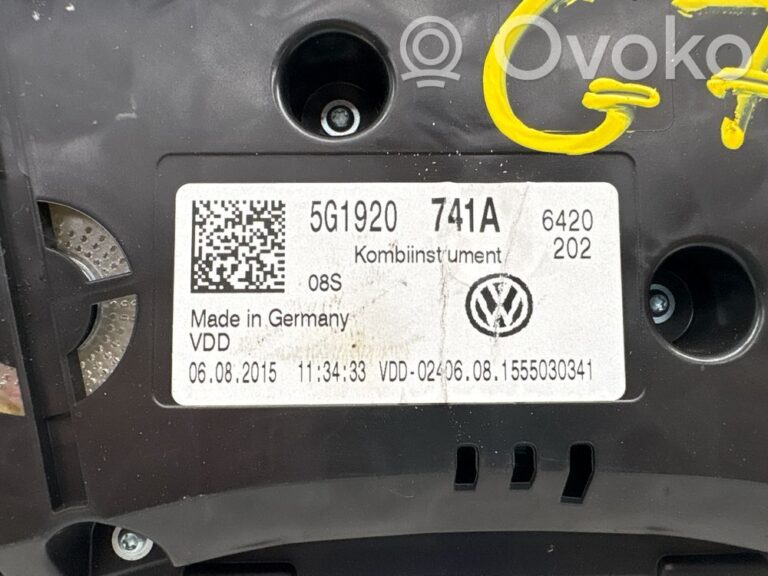 Compteur de vitesse tableau de bord