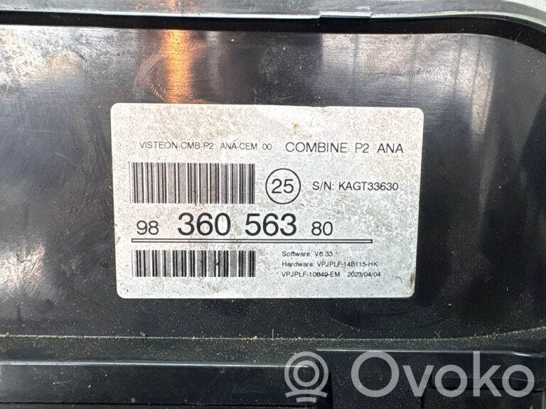 Compteur de vitesse tableau de bord