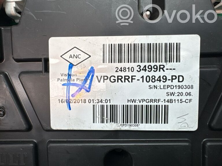 Compteur de vitesse tableau de bord