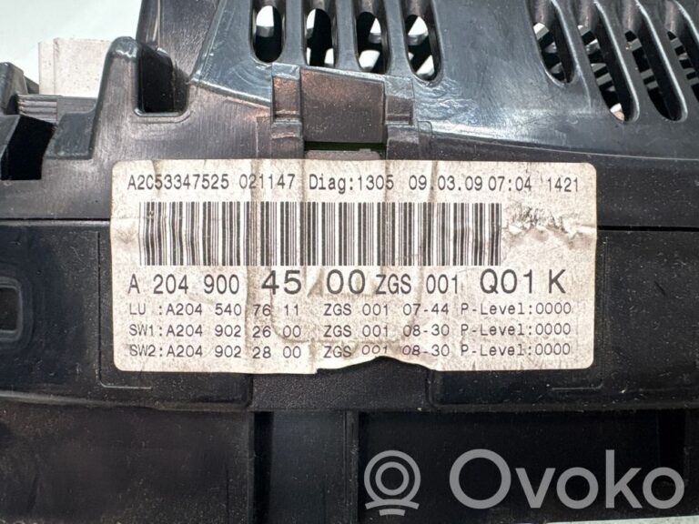 Compteur de vitesse tableau de bord