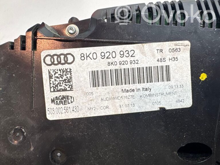 Compteur de vitesse tableau de bord