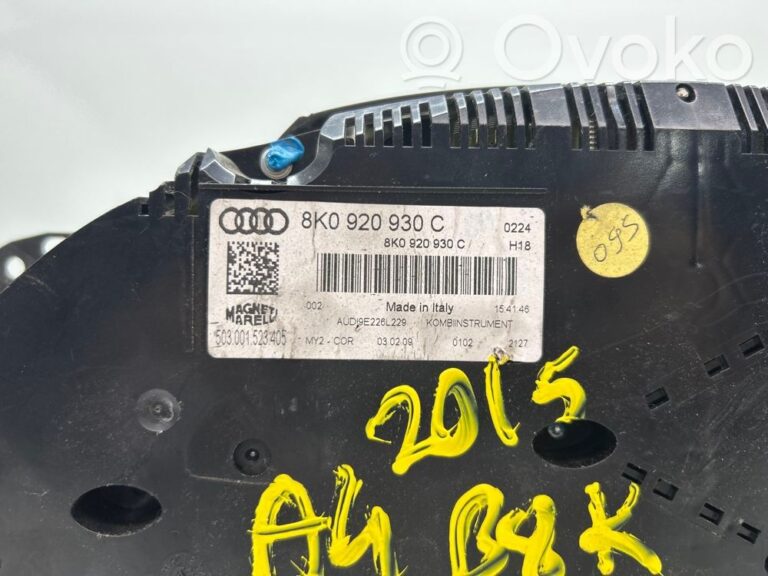 Compteur de vitesse tableau de bord
