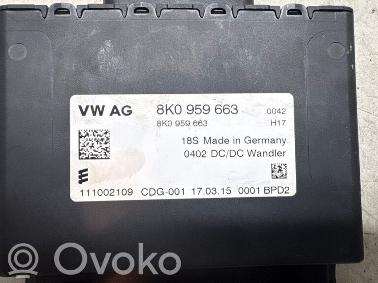 Autres unités de commande / modules